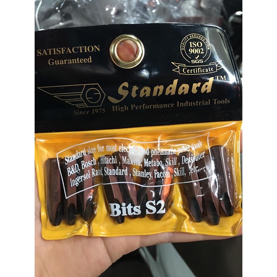 Mũi vít đóng nâu ngắn đầu tù STANDARD 8mm (hàng chính hãng)