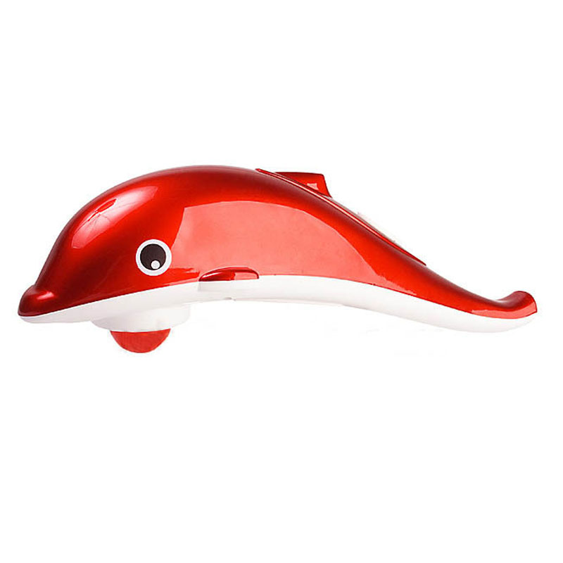 [HCM]Máy Massage Cầm Tay 3 Đầu Cá Heo Mini Dùng Pin