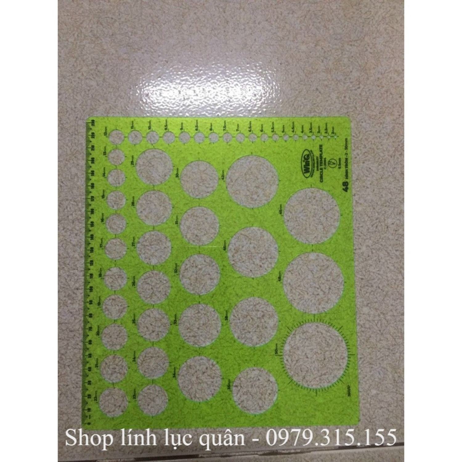 Thước chỉ huy tham mưu vẽ hình tròn