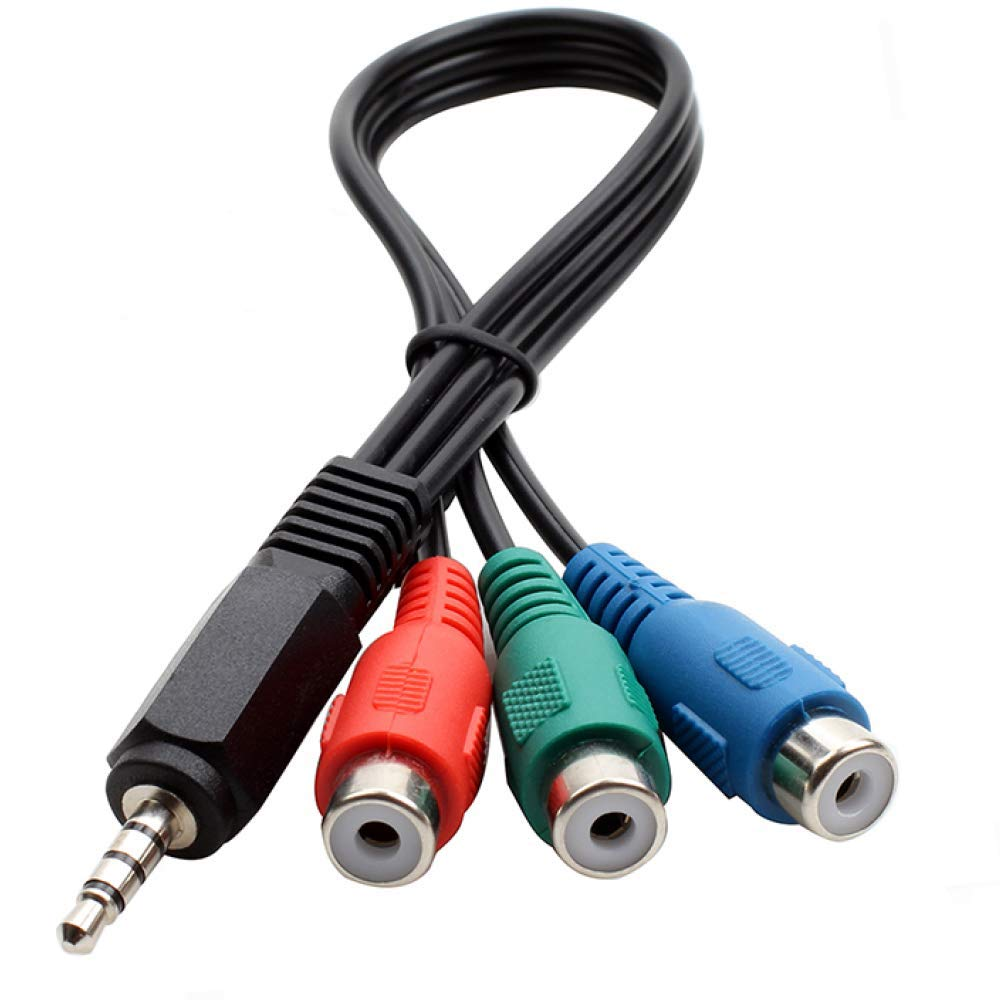 Jack 3.5 ra 3 đầu av bông sen cái