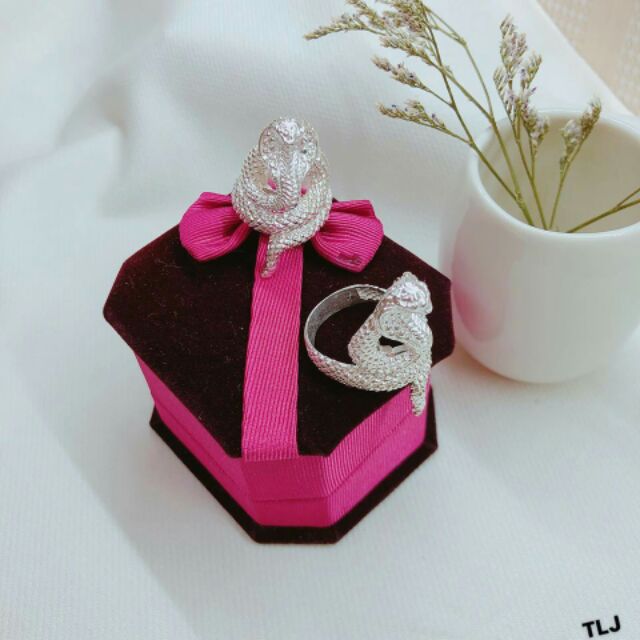 NHẪN NỮ BẠC TA - NHẪN RẮN SANG CHẢNH