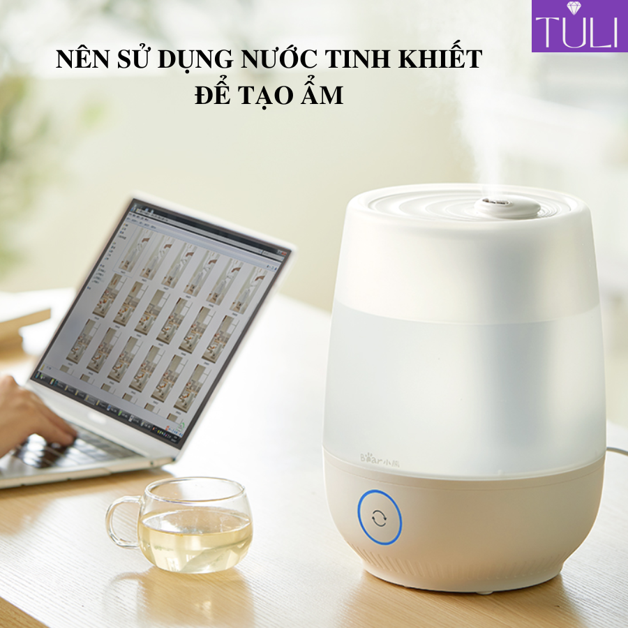 Máy phun sương tạo ẩm không khí mini cầm tay Bear JSQ-C45T2 dung tích 4