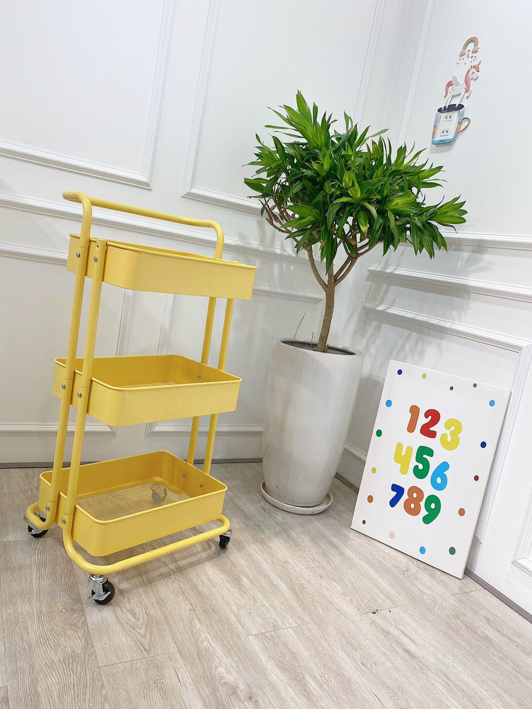 Kệ đa năng 3 Tầng Primo có Bánh Xe