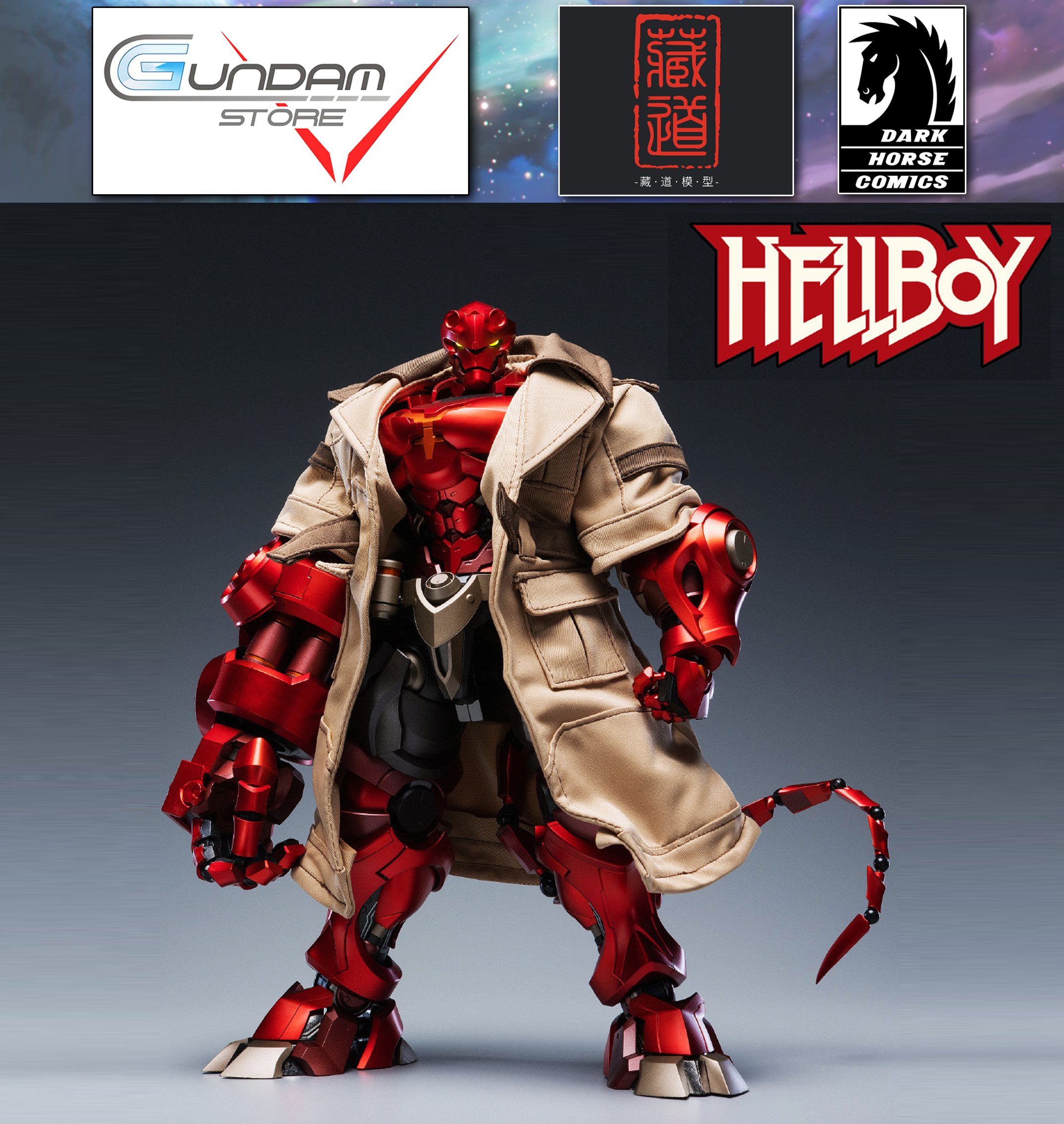 Xe mô hình FIGURINE Hellboy 2 MEZCO tỉ lệ 110  MoHinhOtoCom
