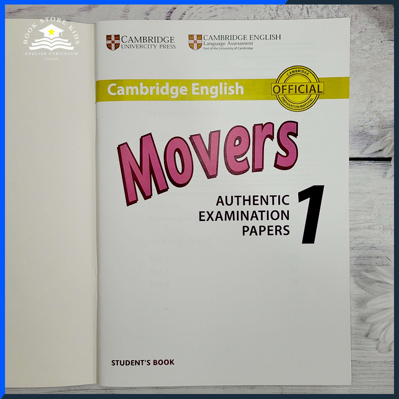 Test Mover Level 1,2,3 (tùy chọn) cho bé tặng kèm file nghe.