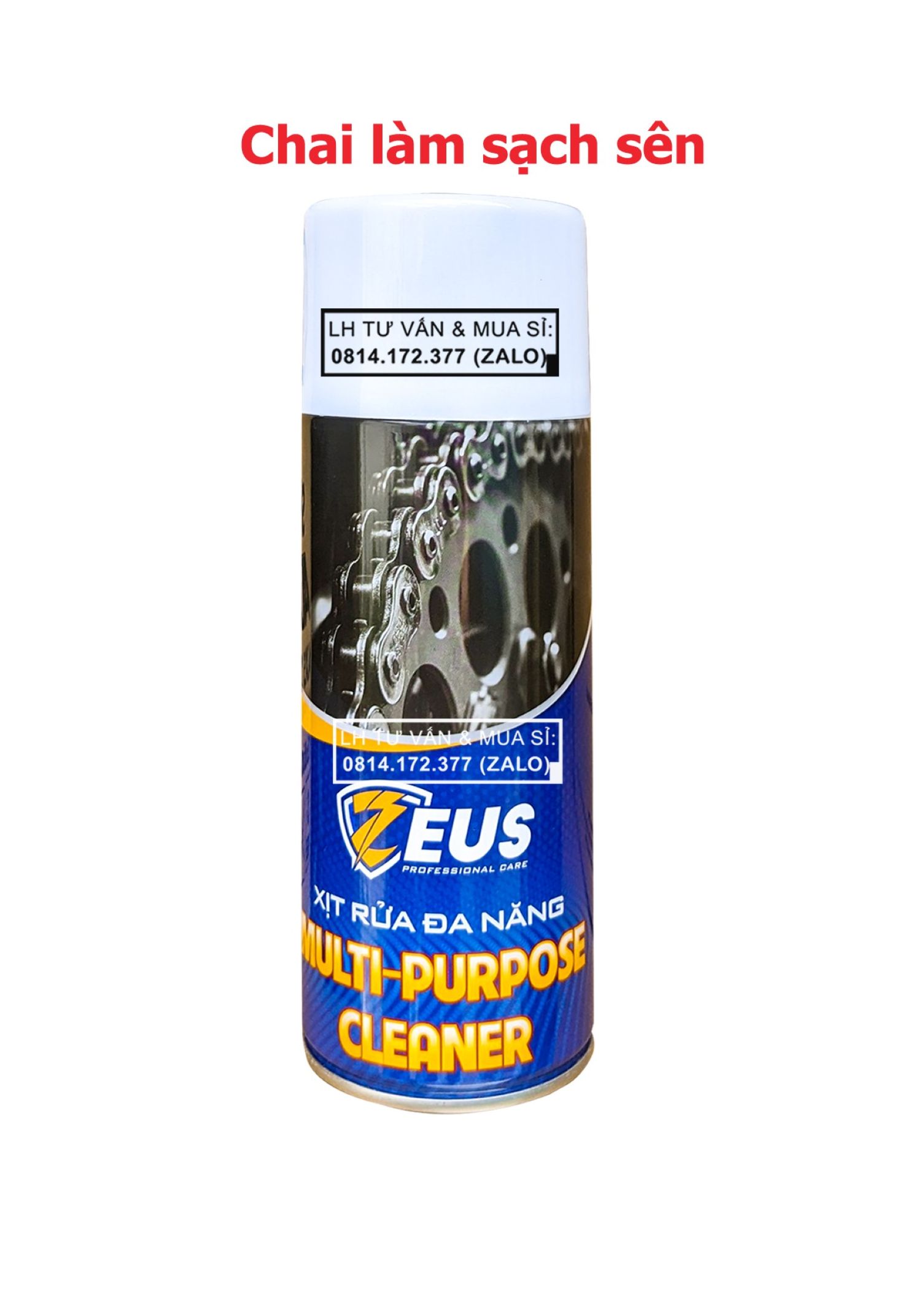 Chai xịt vệ sinh sên xe máy Zeus Chain Cleaner 400ml