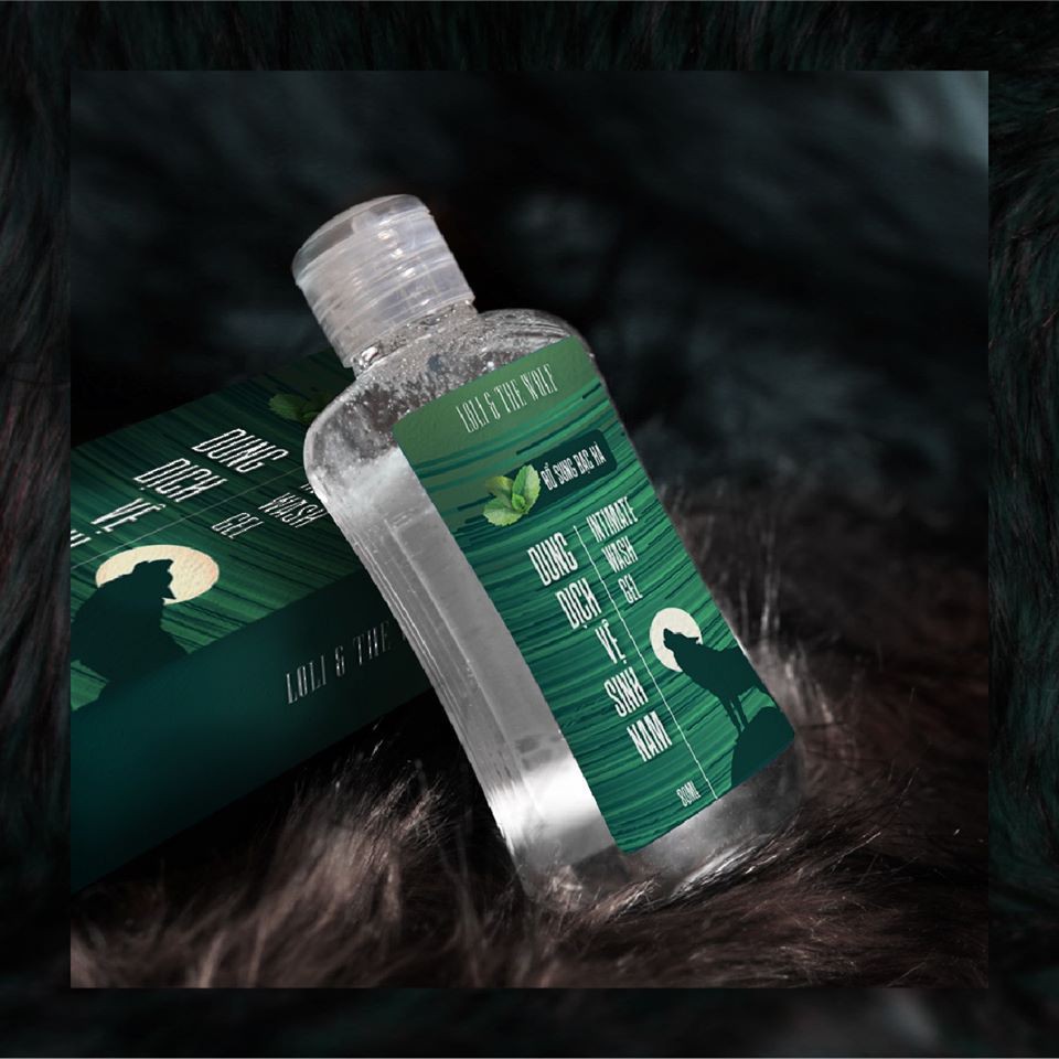 Dung dịch vệ sinh nam dịu nhẹ lành tính chai 80ml nhỏ gọn - LOLI & THE WOLF S000 - Chính hãng- TS001
