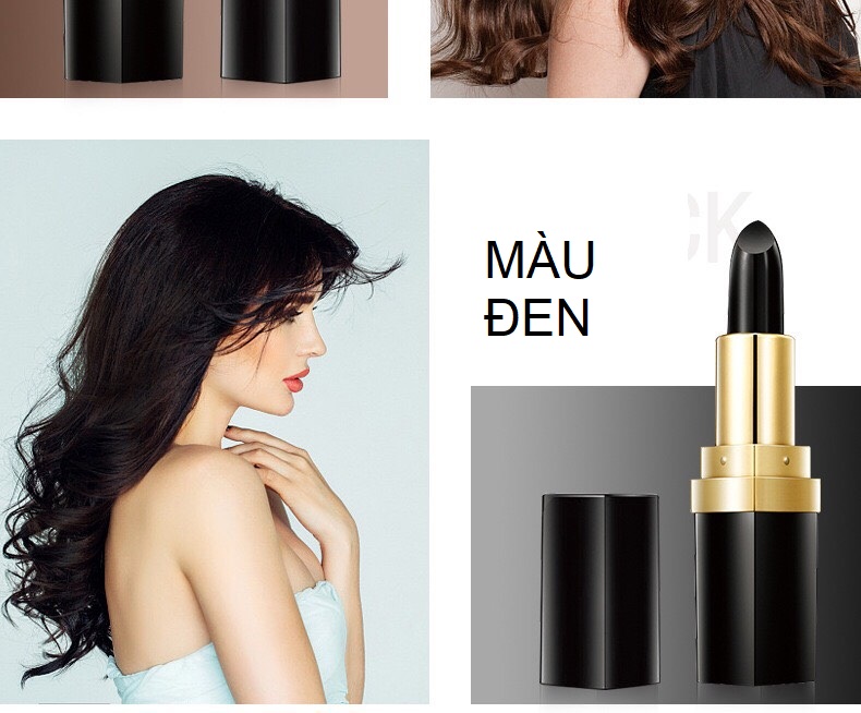 Thỏi Son Nhuộm Phủ Tóc Bạc Tạm Thời Bền Màu