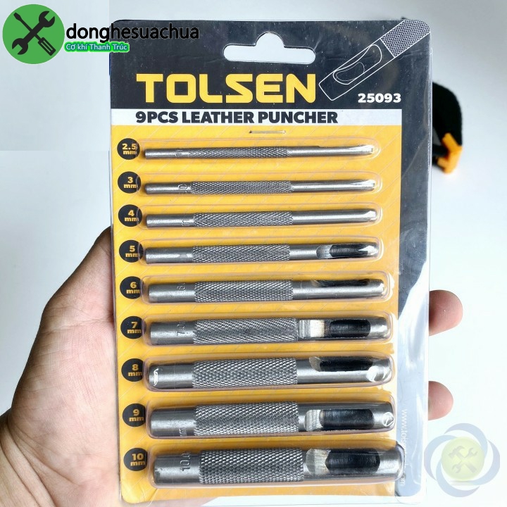 [HCM]Bộ Đục lỗ Tolsen 25093 có 9 chi tiết