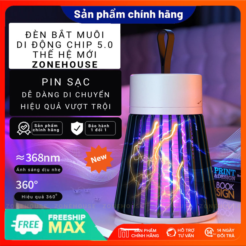 Đèn Bắt Muỗi Và Công Trùng - An Toàn Cho Trẻ Em- Bảo hành 12 tháng 1 đổi 1-Đèn bắt muỗi thông minh; máy bắt muỗi; máy bắt muỗi hiệu quả