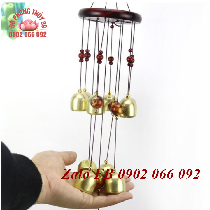 Chuông gió phong thủy 10 quả chuông MT510