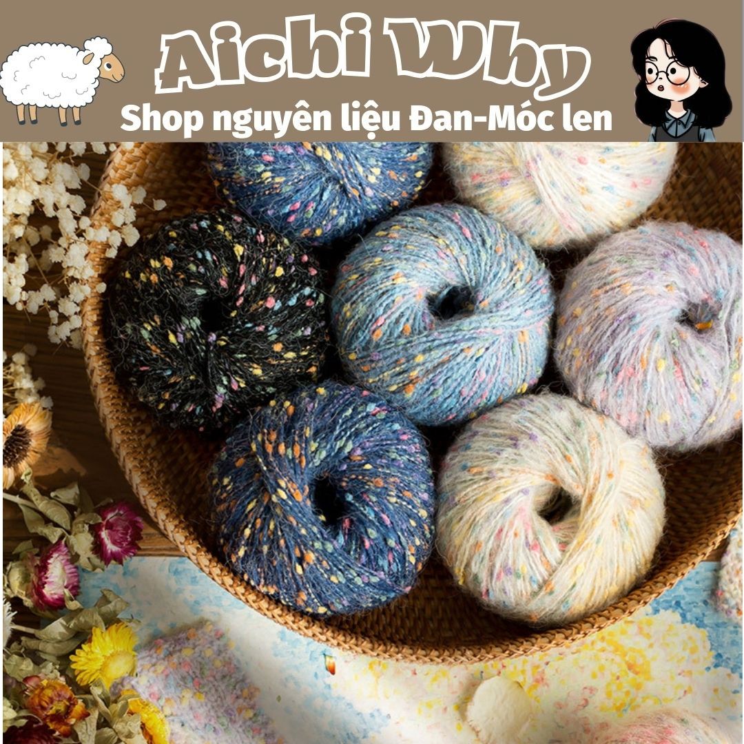 LEN SUSAN TWEED - Len chuyên móc thú, đan móc đồ đông
