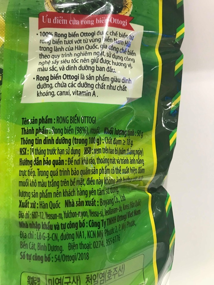 Rong biển OTTOGI 100g