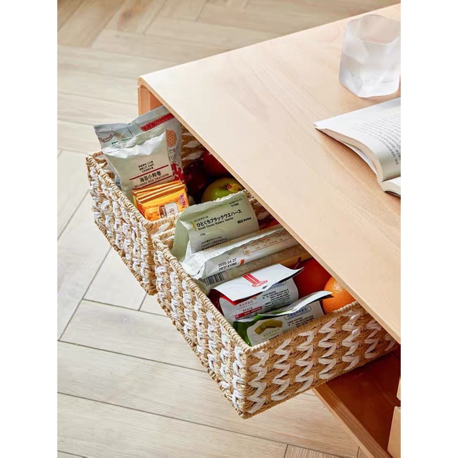 Giỏ Đựng Đồ Để Bàn, Đựng Văn Phòng Phẩm,Chụp Ảnh Decor (Giỏ Mây Mềm)