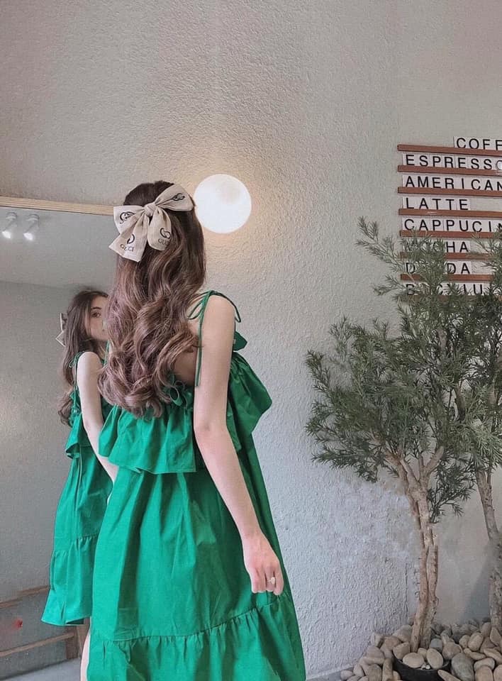 Đầm baby doll dập li form dài chất liệu lụa siêu xinh kèm video