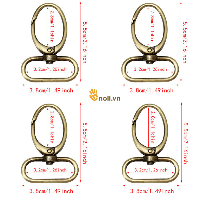 3.2cm oval crab claws