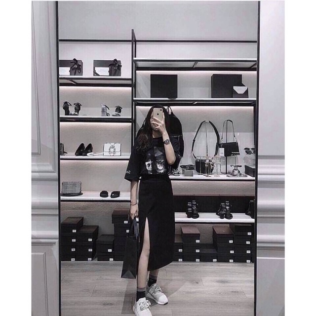 Chân Váy MIDI Xẻ Tà cực đẹp