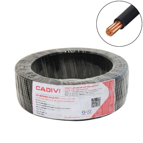 CADIVI Dây điện Cadivi 1.5 đơn 7 sợi Cuộn 100m