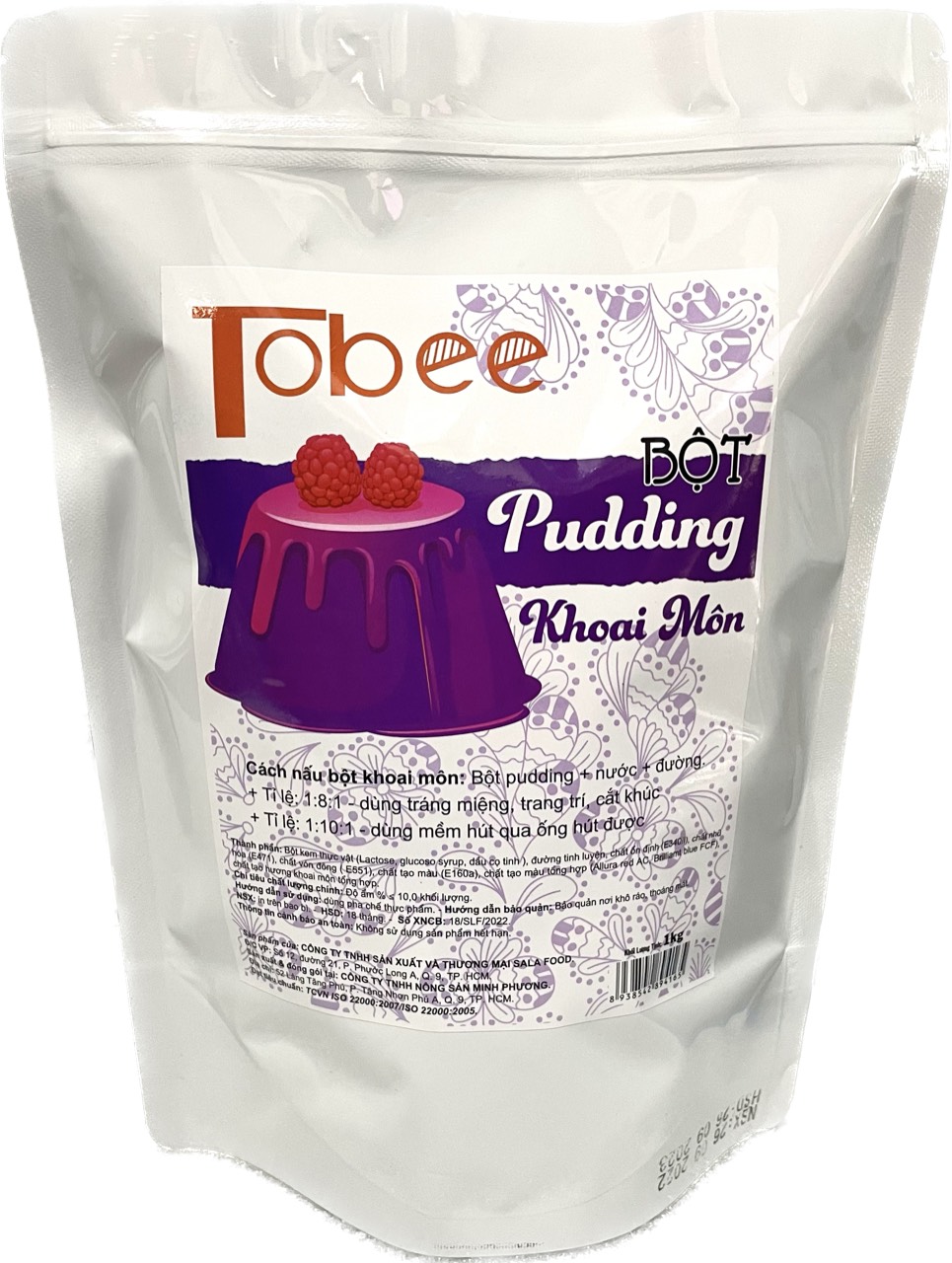 Plan Thơm Ngon- BỘT PUDDING TOBEE 1KG- Nhiều vị