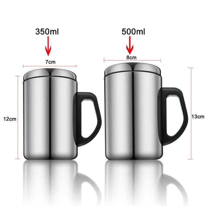 Cốc giữ nhiệt inox Thermos ,uống bia ,cà phê /500ml bằng inox 2 lớp chất lượng cao - ly giữ nhiệt - cốc giữ nhiệt - ca giữ nhiệt