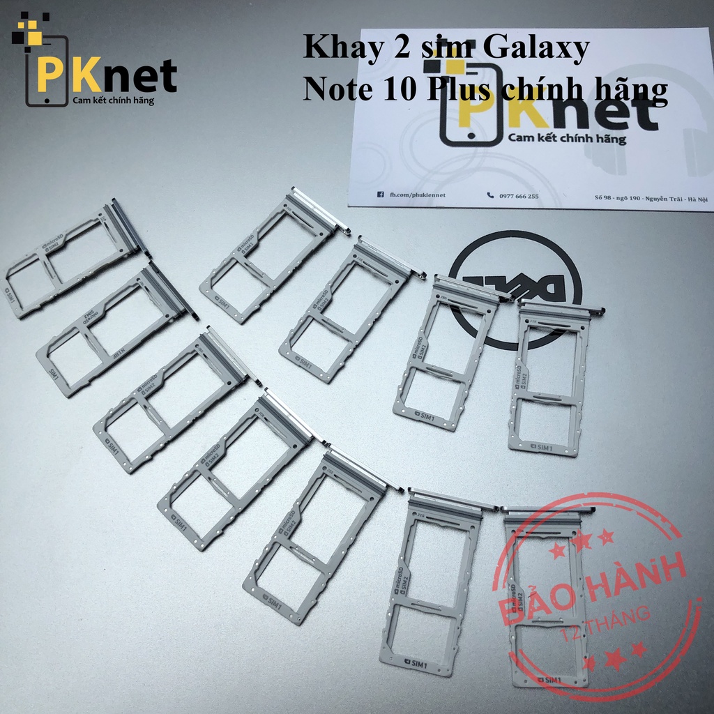 Khay sim Samsung Note 10 Plus, chính hãng, 2 sim