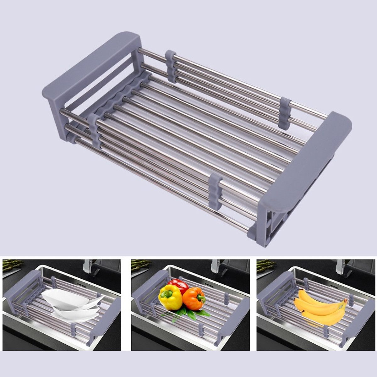 Kệ Inox Gác Bồn Rửa Chén