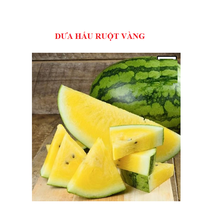 Gói 10 hạt giống dưa hấu ruột vàng xuất xứ Đài Loan