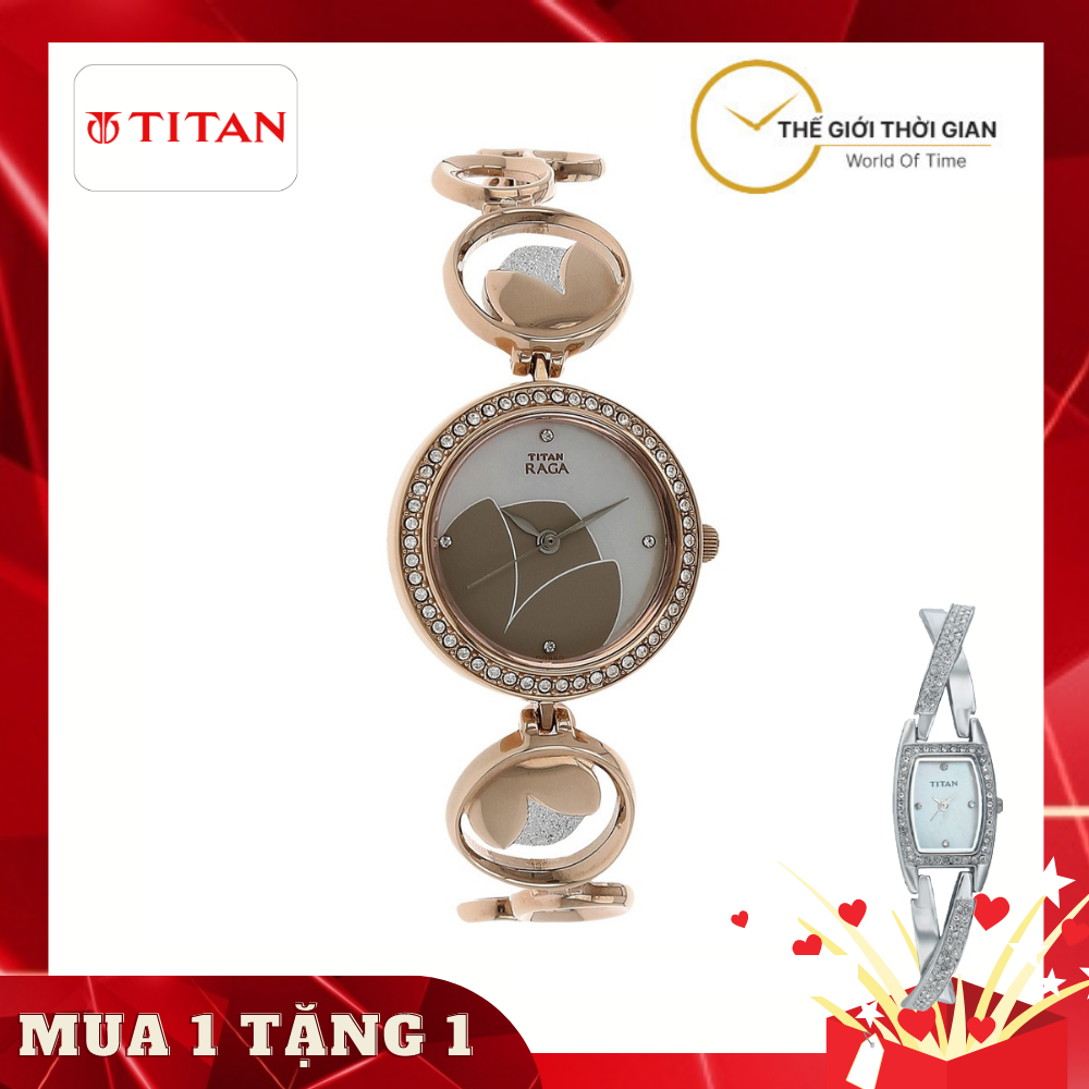 Đồng hồ đeo tay Nữ hiệu Titan 2539KM01