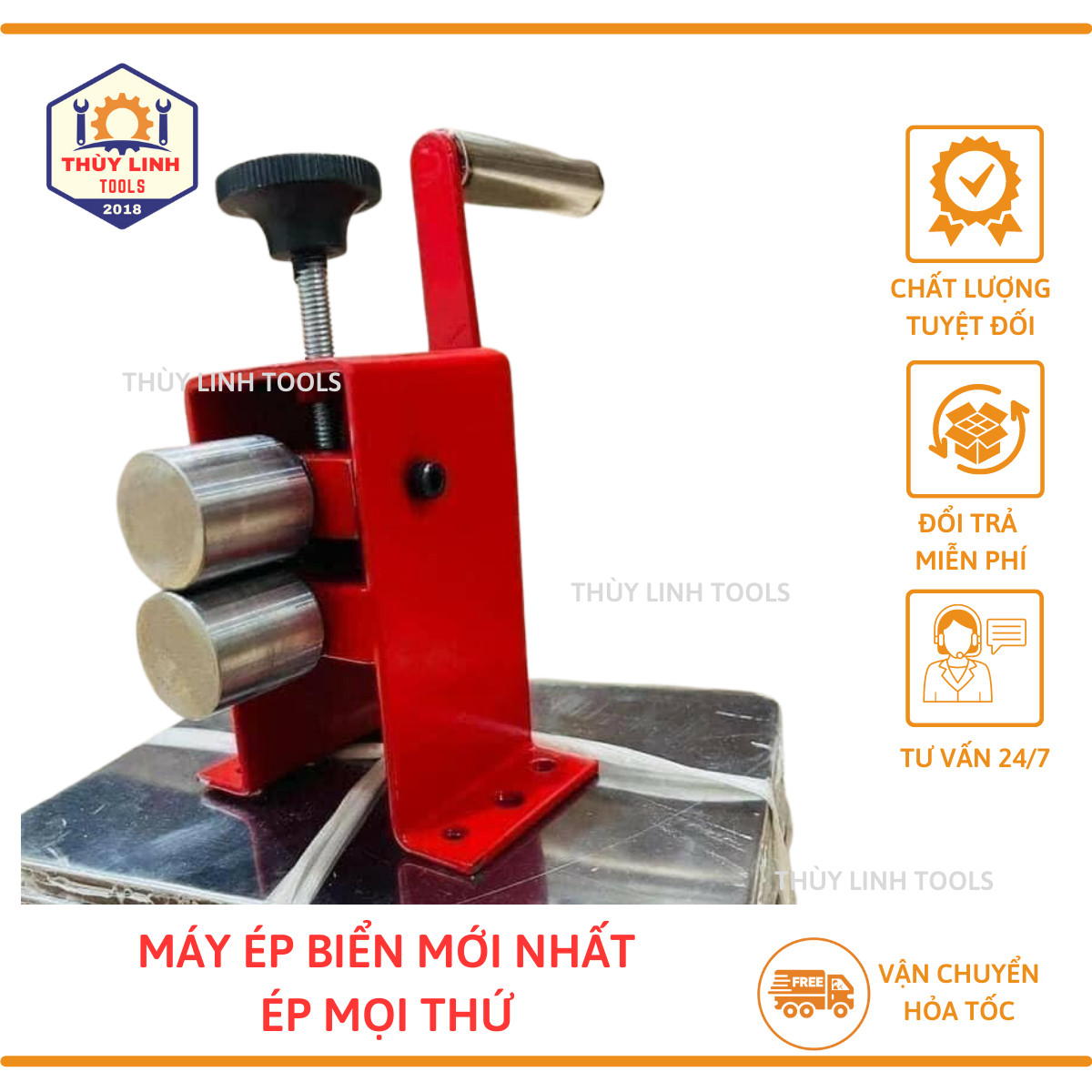Máy ép biển số ô tô xe máy cao cấp - THÙY LINH TOOLS
