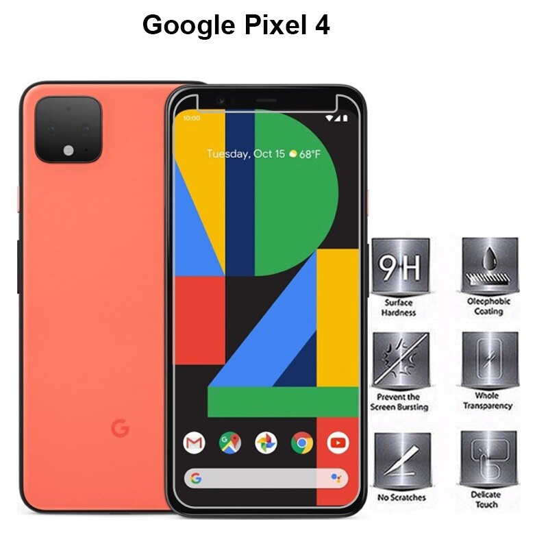 Kính cường lực trong suốt cho Google Pixel 4 (Kèm miếng lau)