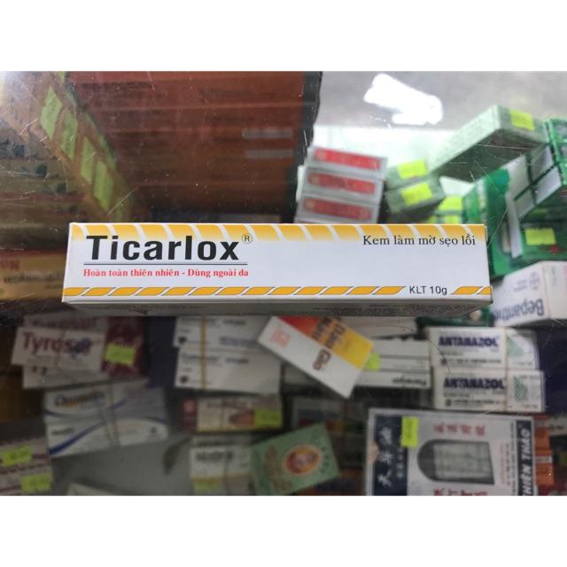 KEM LÀM MỜ SẸO LỒI TICARLOX 10G.