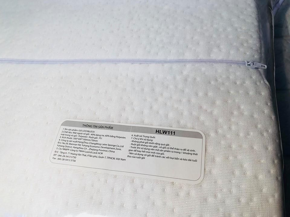 [HCM]Gối cong Lock&Lock HLW111 - Memory Foam 50D