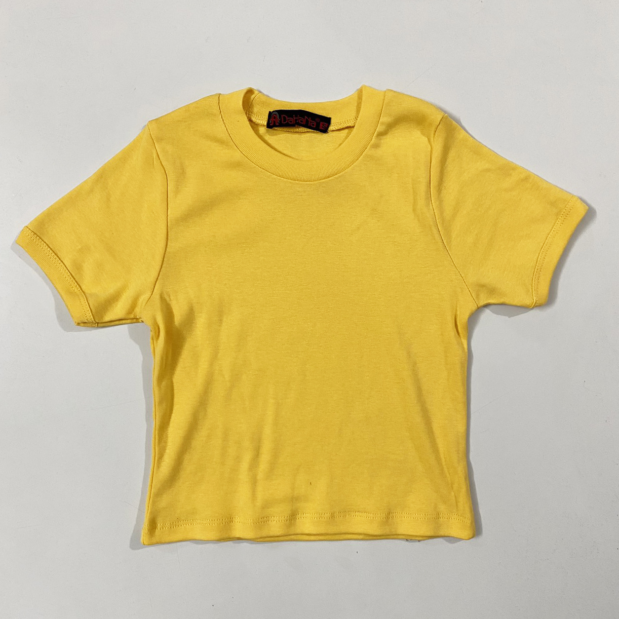 Áo croptop thun cao cấp - áo kiểu nữ cổ tròn tay ngắn trơn basic