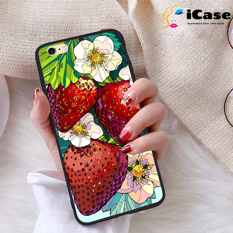 Ốp lưng iPhone 6 Plus viền dẻo TPU BST Trái Cây