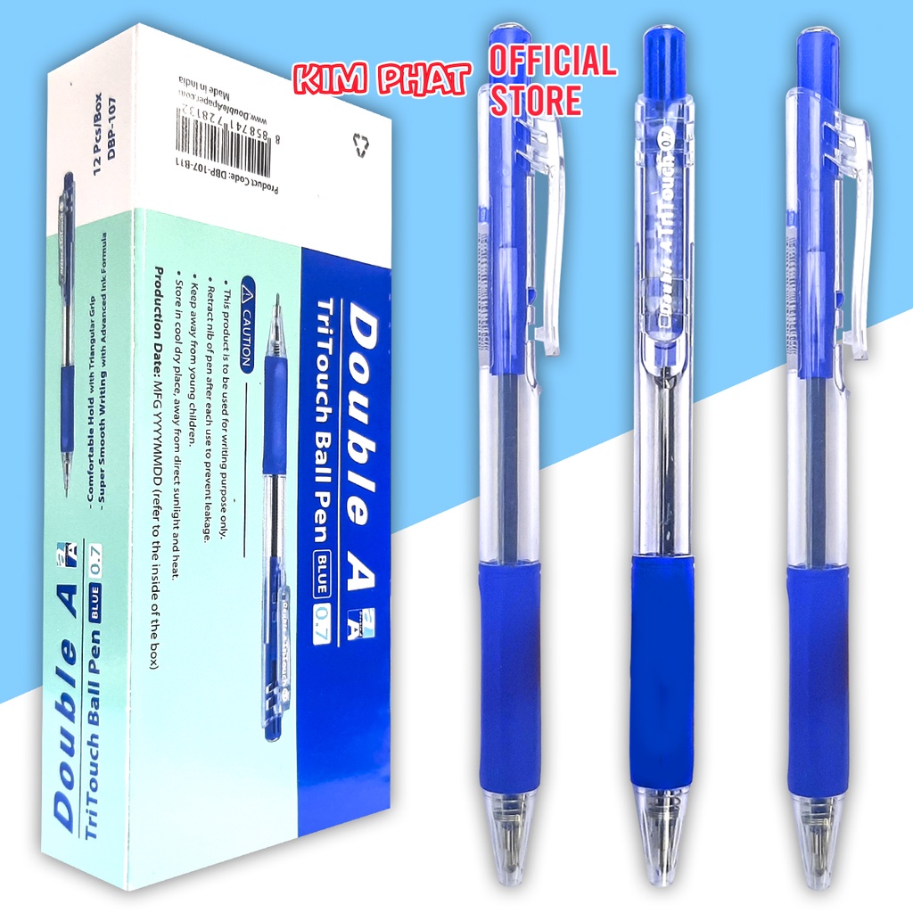 Bút bi nước double a dbp-107 tritouch ball pen ngòi 0.7mm