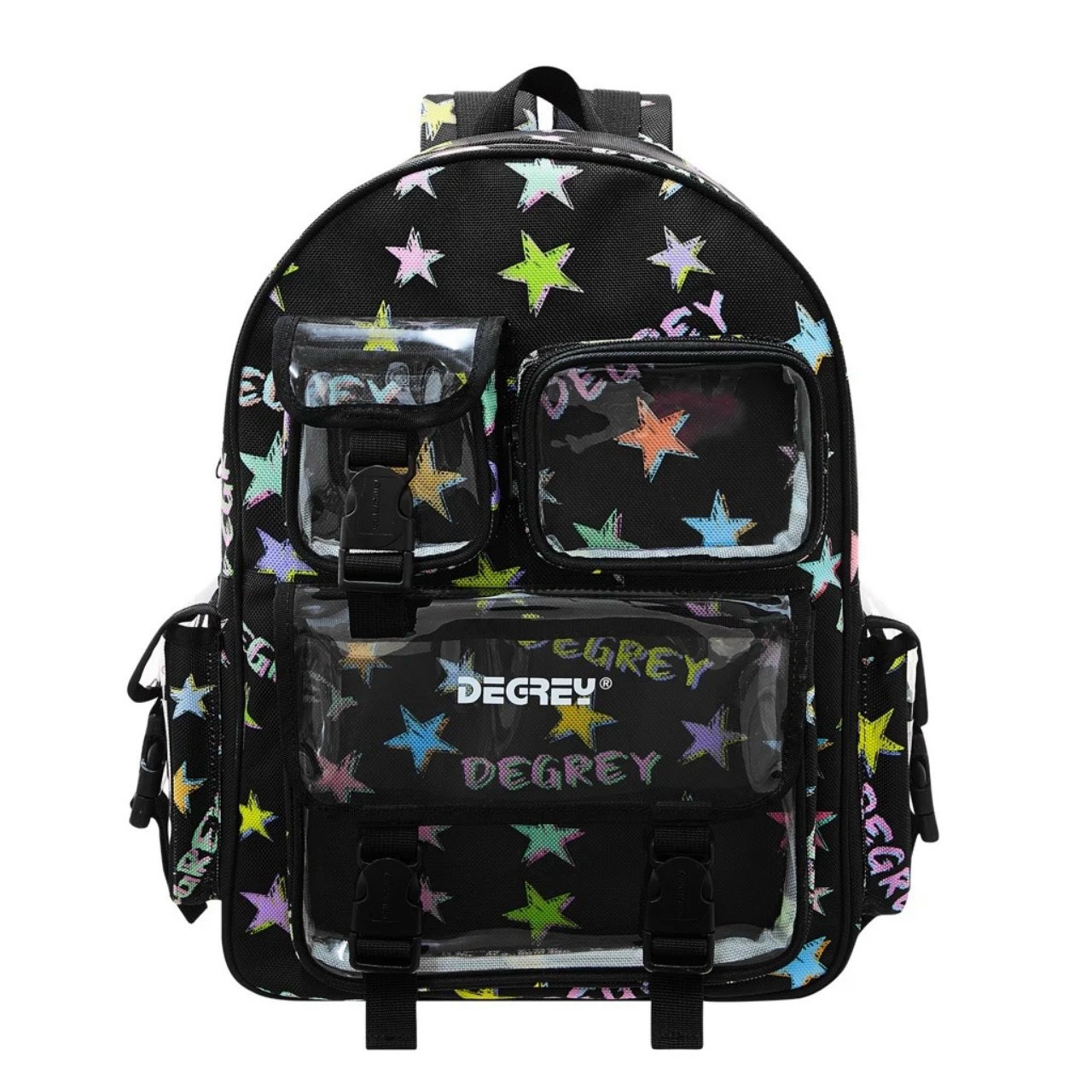 Balo Hoạ Tiết Chữ và Loang Degrey Basic Backpack [ Ảnh thật 100% ]