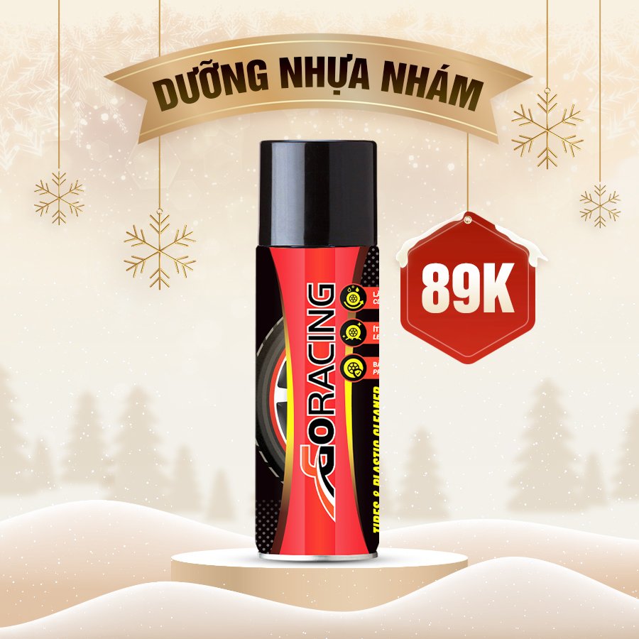 Chai xịt làm sạch dàn nhựa nhám, vỏ xe GoRacing (340003)