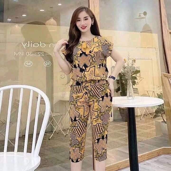 Đồ bộ dài, set ngủ dài, pizama mặc nhà, chất lụa hàn.