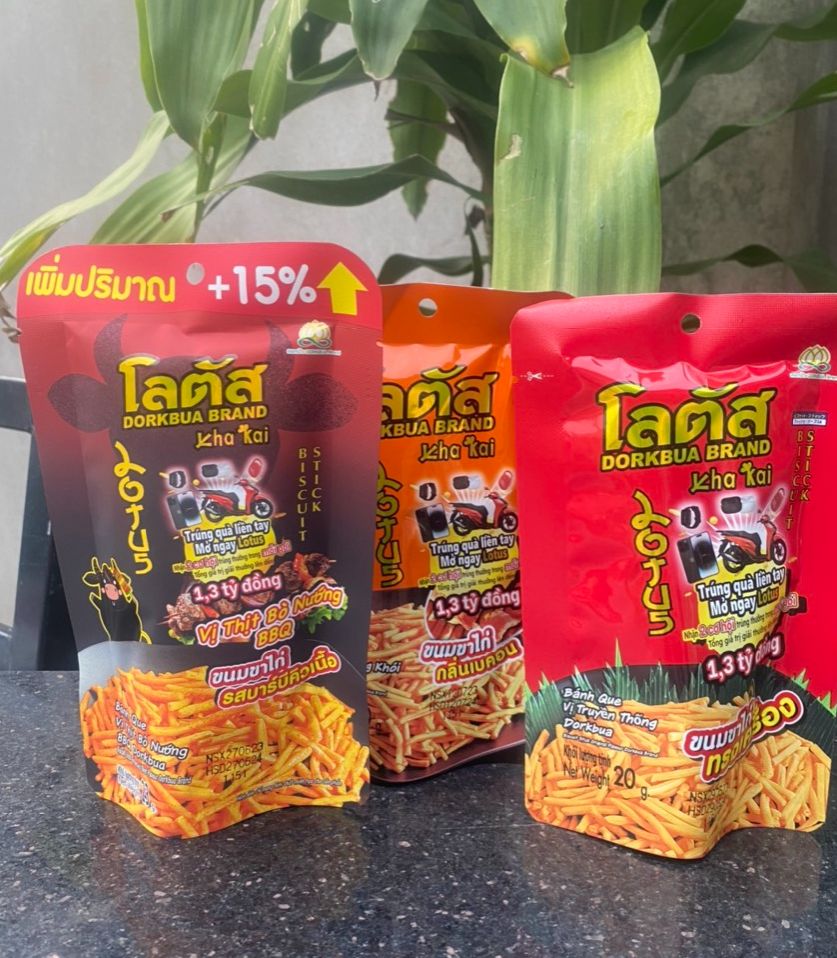 Bịch 13 Gói Tăm Que Thái Lan Stick Biscuit
