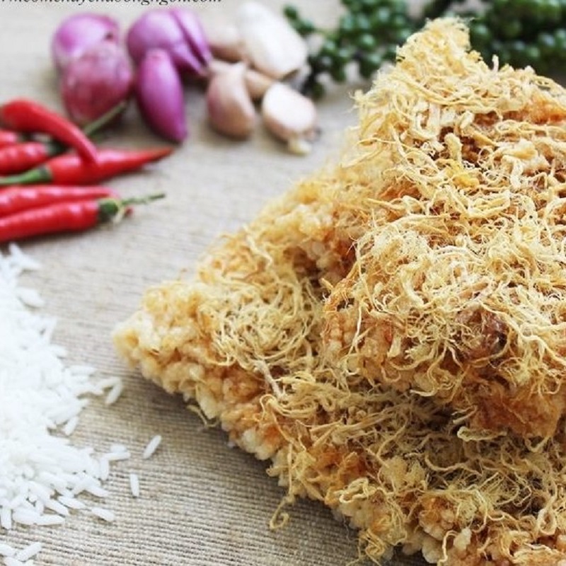 Cơm cháy chà bông siêu ruốc túi 500g, size 30cm