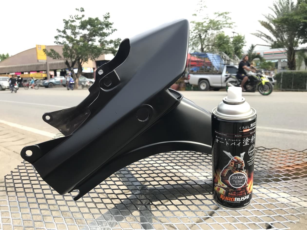 Samurai 109A - Sơn xịt xe máy màu đen mờ đen bóng 400ml