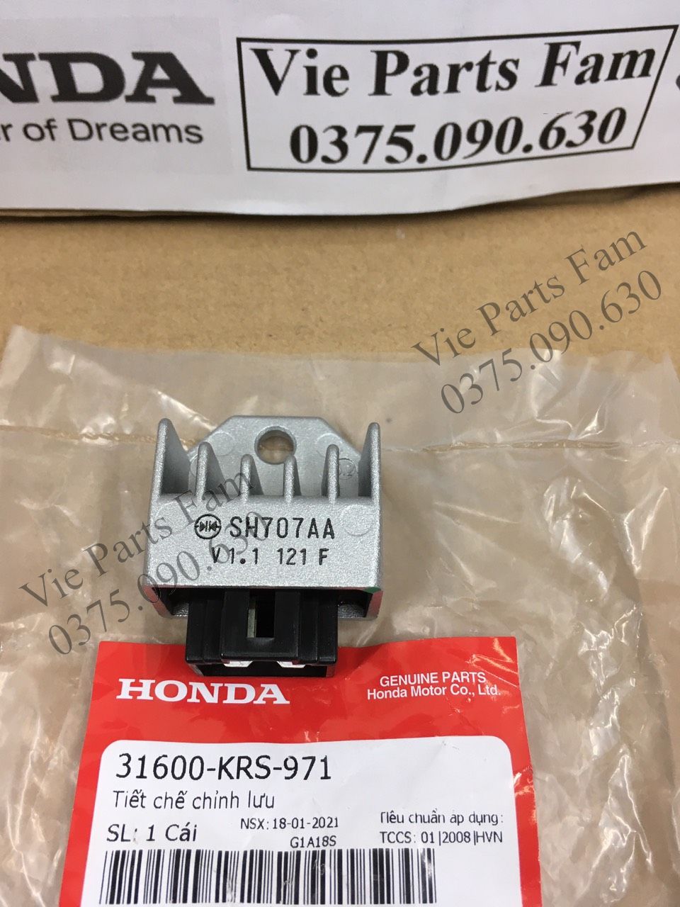 CỤC SẠC WAVE 100 , DREAM 100, FUTURE 1, DIN HONDA 100%