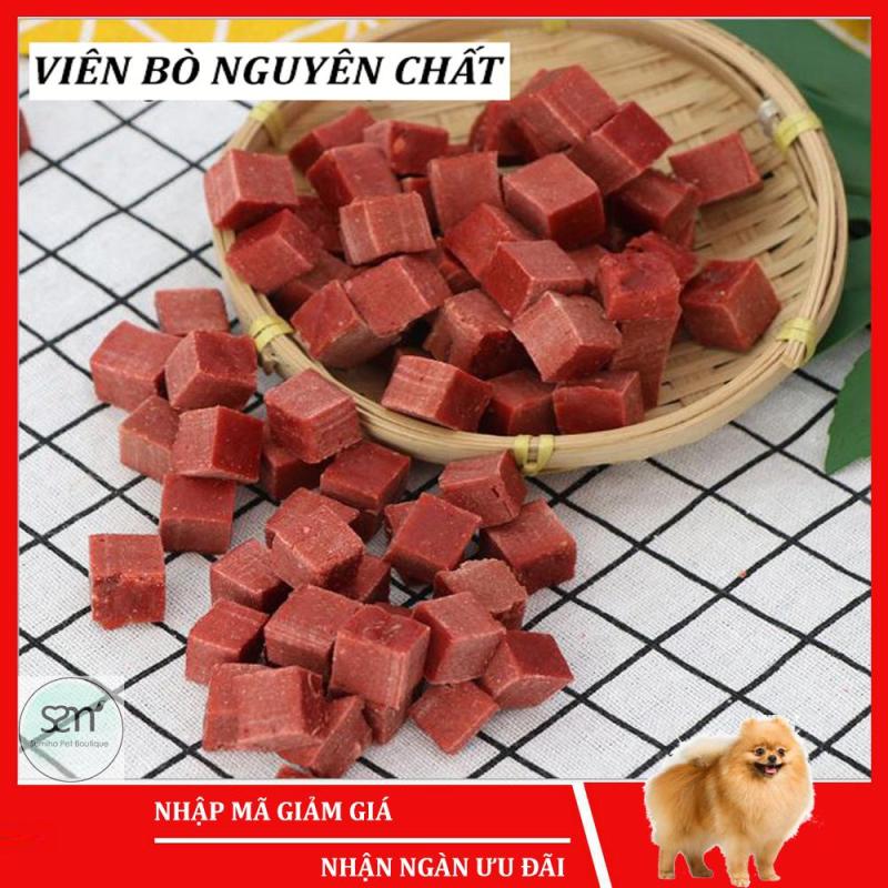 Bánh thưởng cho chó Sumiho (Viên thịt bò nguyên chất) (100gr/túi) Đồ ăn cho chó mèo thú cưng