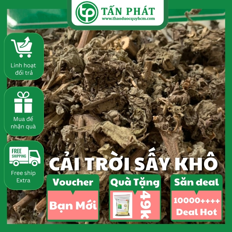 [Hàng mới về] Cây cải trời sấy khô 1kg - tấn phát - Hàng sạch cao cấp