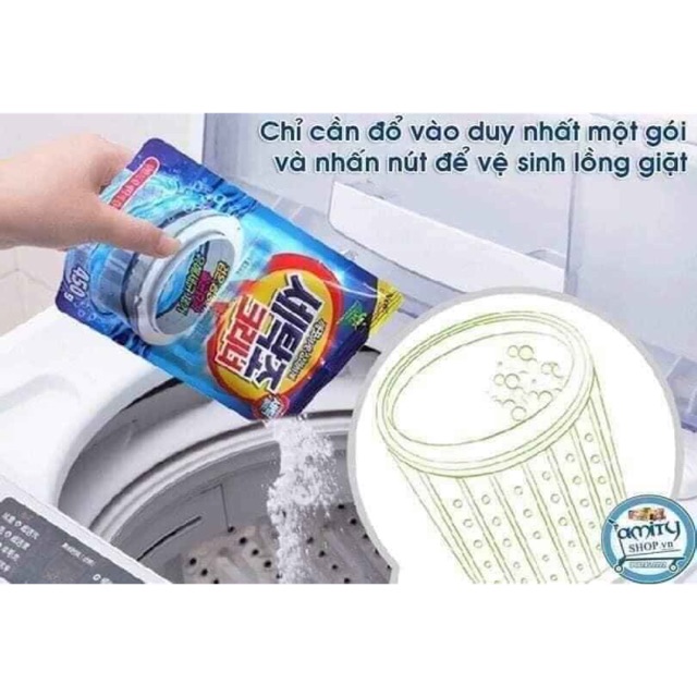 Bột tẩy vệ sinh lồng máy giặt 450g Sandokkaebi