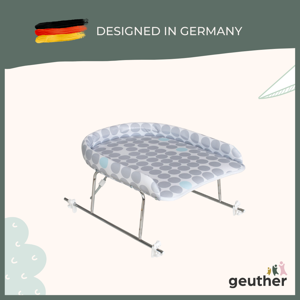 Bàn thay đồ điều chỉnh độ cao có thể lắp cùng với bồn tắm - Geuther Germany