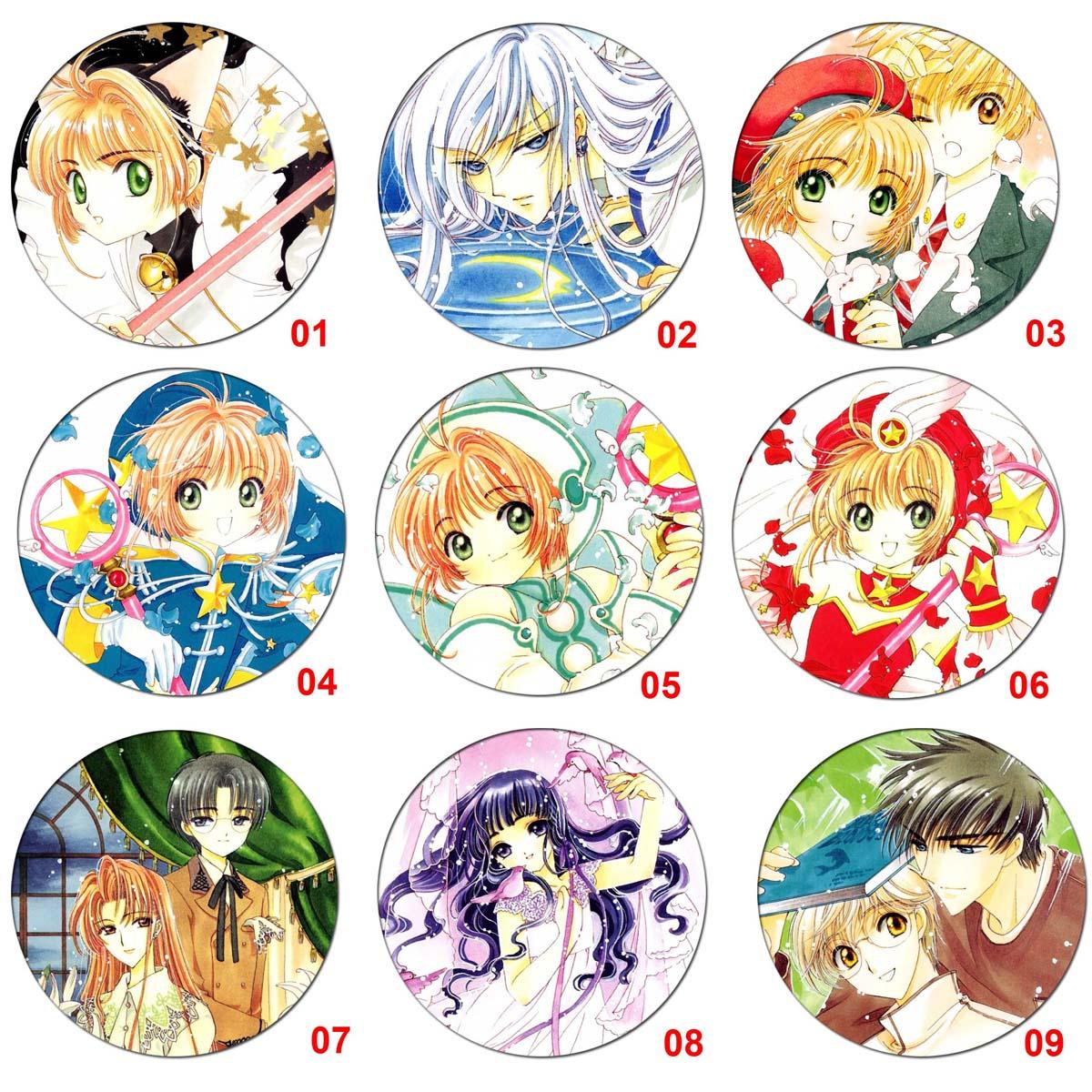 [HCM]Huy hiệu anime Sakura (Thủ Lĩnh Thẻ Bài) - combo 5 huy hiệu