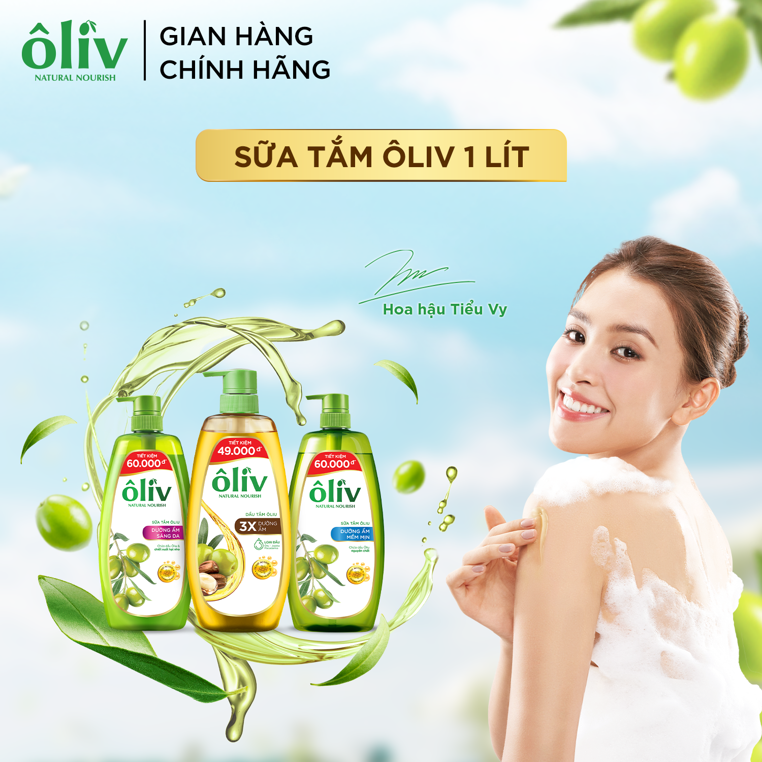 [Có Phiên Bản Túi Sữa Tắm Tiết Kiệm 800ml] Sữa Tắm Dưỡng Da Ôliv Dưỡng Ẩm 250ml/650ml/800ml/1L