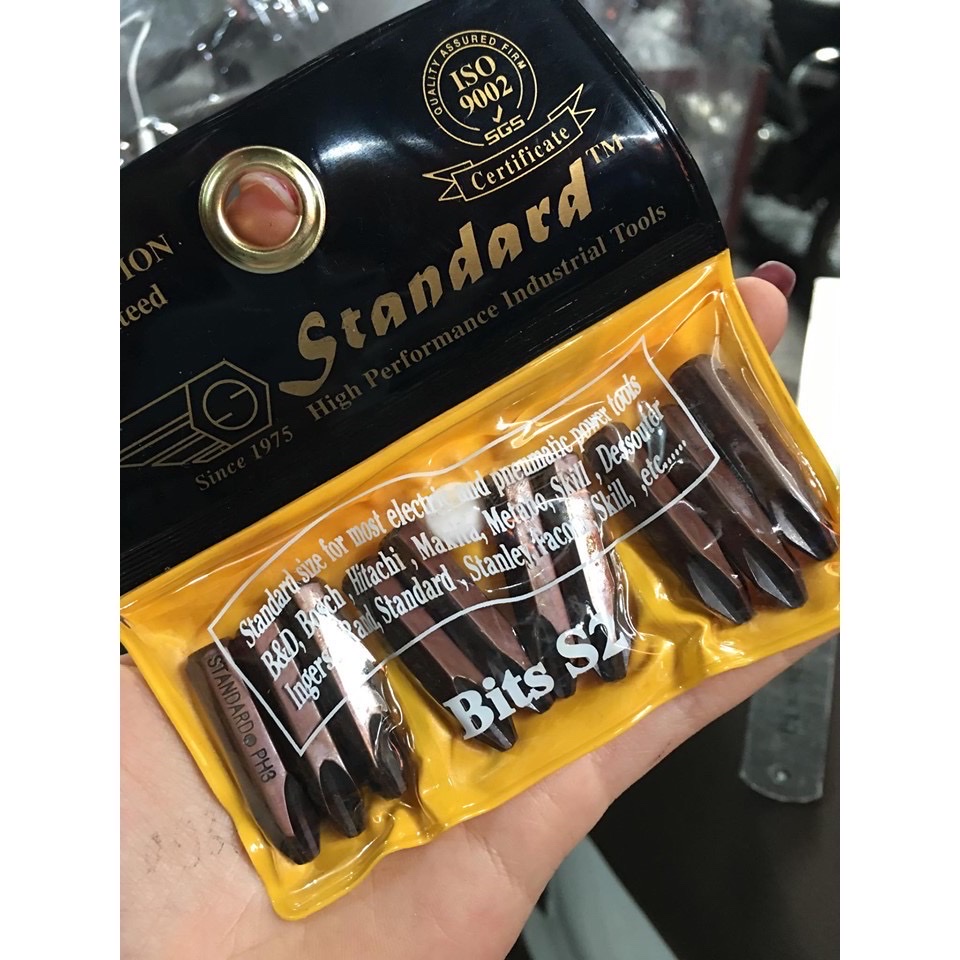 Mũi vít đóng nâu ngắn đầu tù STANDARD 8mm (hàng chính hãng)