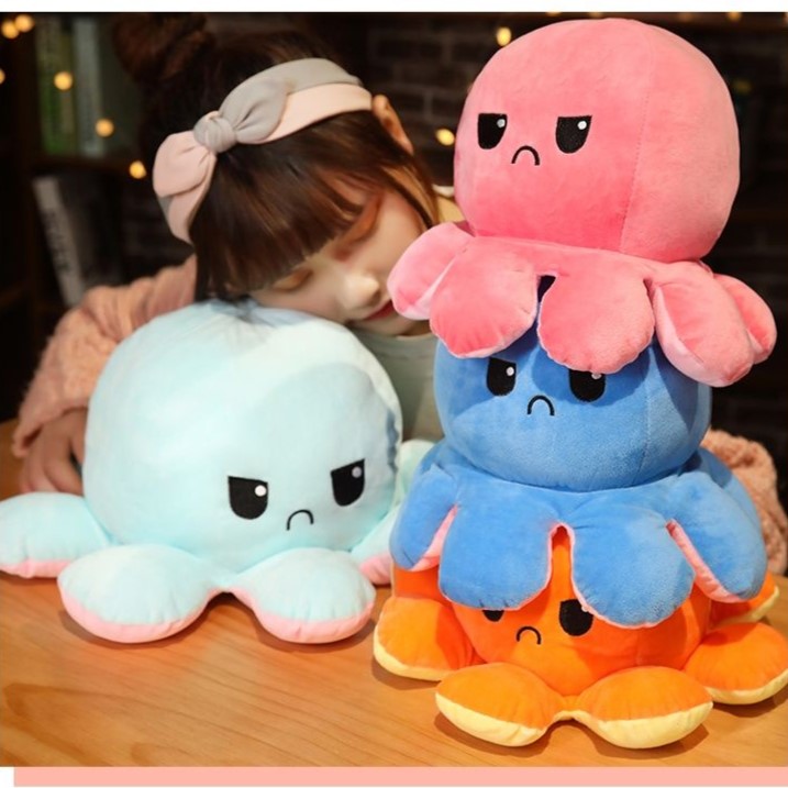 GẤU BÔNG BẠCH TUỘC CẢM XÚC NHỒI BÔNG DỄ THƯƠNG